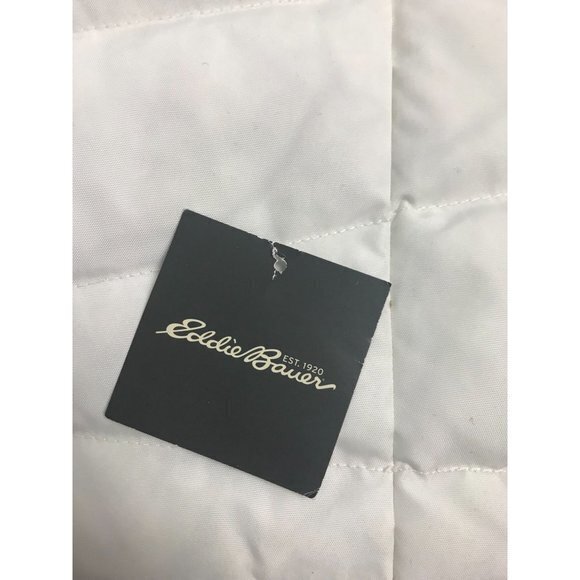 Eddie Bauer EB 650 Womens Size Small White Gray Down Vest‎ W/ Pockets - Picture 8 of 11